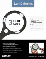 Lume Series Aspheric COB LED Lighted Hand-Held Magnifier with 7x Spot Lens and Two Brightness Settings