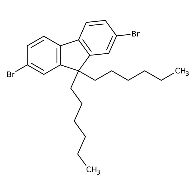 9,9-Di-n-hexyl-2,7-dibromofluorene, 98%, Thermo Scientific Chemicals