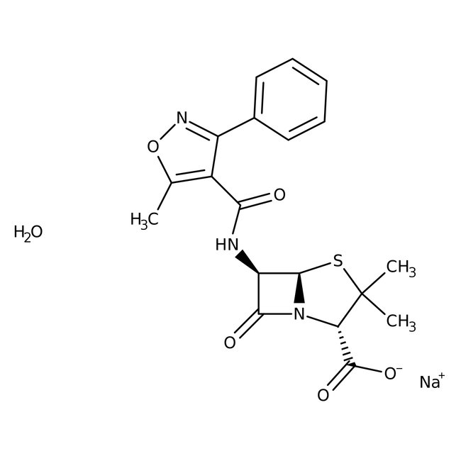 Oxacillin sodium salt monohydrate, 815^mg/mg