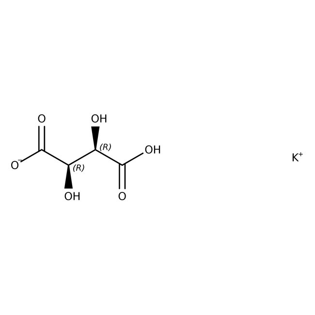 L(+)-Potassium hydrogen tartrate, 99%, Thermo Scientific Chemicals