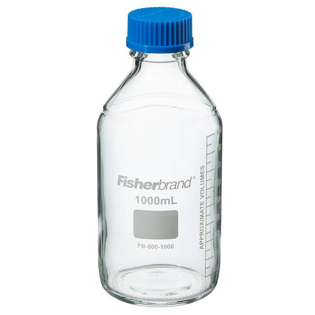 Reusable Glass Media Bottles with Cap
