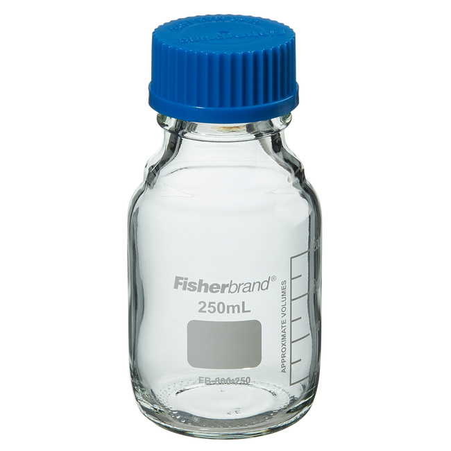 Reusable Glass Media Bottles with Cap