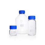 DURAN&trade; GLS 80&trade; Laboratory Bottle, Wide Mouth, Clear, GLS 80&trade; Thread, Graduated, with Screw Cap and Pouring Ring
