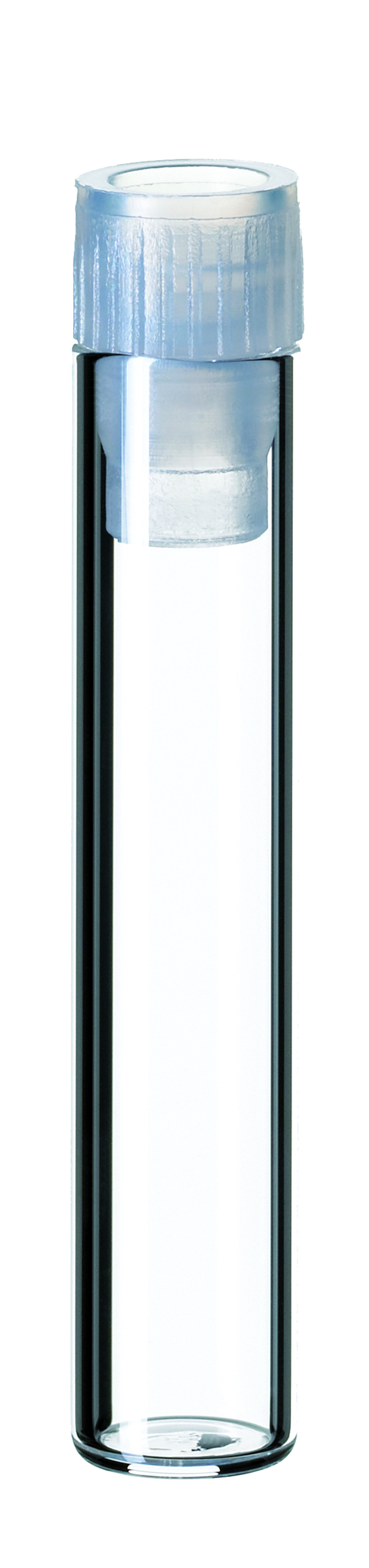 Shell Vial Kit, 8 mm, Clear Glass, PE plug