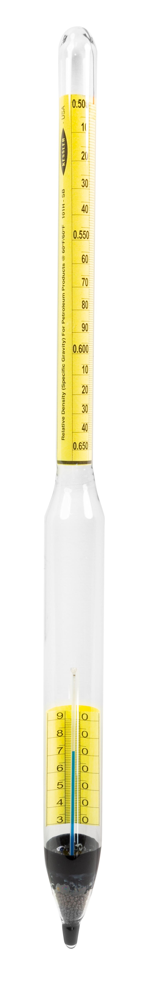 Liquid Petroleum Gas, Specific Gravity Hydrometer with Thermometer