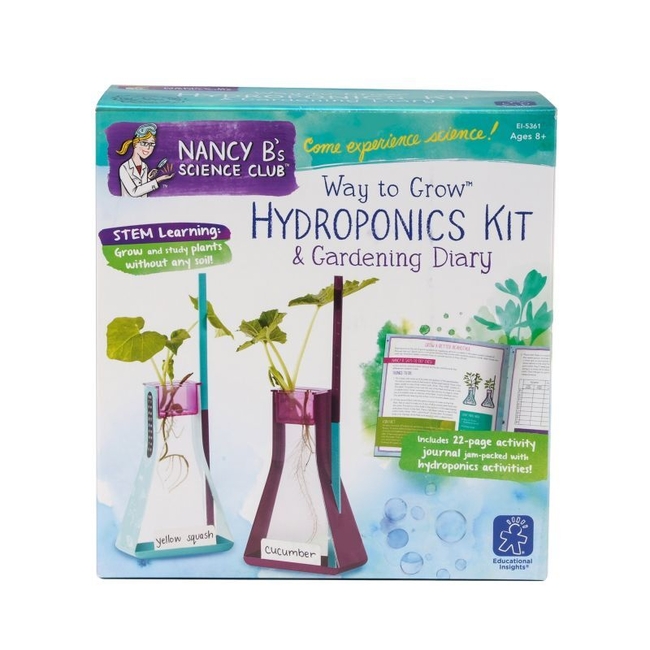 Nancy B's Science Club&trade; Way to Grow&trade; Hydroponics Kit and Gardening Diary
