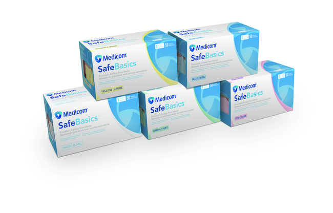SafeBasics&trade; Procedure Earloop Face Masks