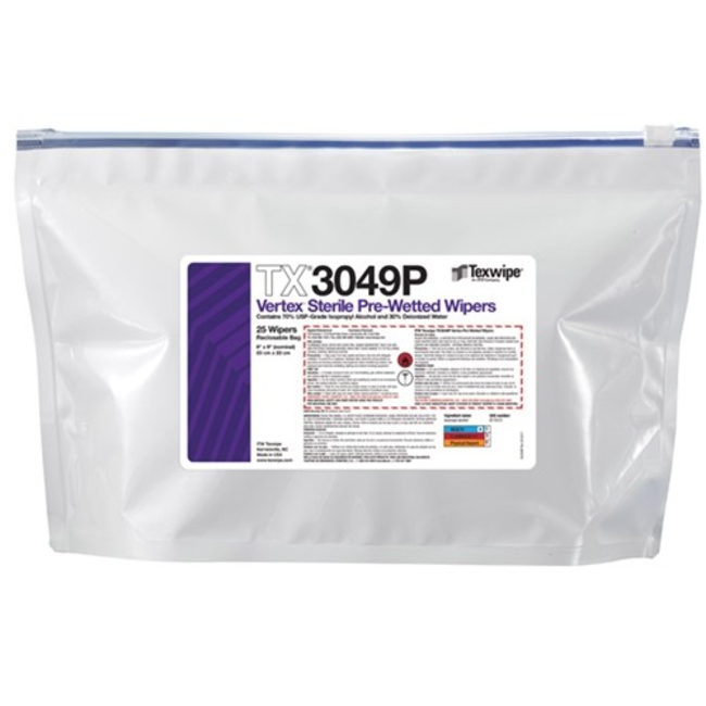 Vertex&trade; Sterile High Sorption Wipers