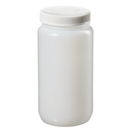 Nalgene&trade; Large Wide-Mouth HDPE Bottles with Closure