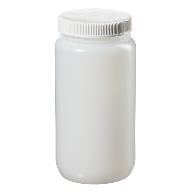 Nalgene&trade; Large Wide-Mouth HDPE Bottles with Closure