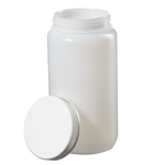 Nalgene&trade; Large Wide-Mouth HDPE Bottles with Closure
