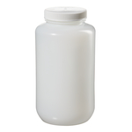 Nalgene&trade; Large Wide-Mouth HDPE Bottles with Closure