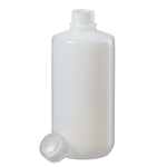 Nalgene&trade; Narrow-Mouth HDPE Economy Bottles, 500mL