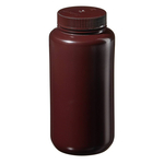 Nalgene&trade; Wide-Mouth Lab Quality Amber HDPE Bottles