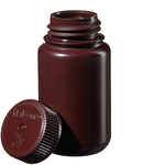 Nalgene&trade; Wide-Mouth Lab Quality Amber HDPE Bottles