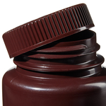 Nalgene&trade; Wide-Mouth Amber HDPE Economy Bottles with Closure