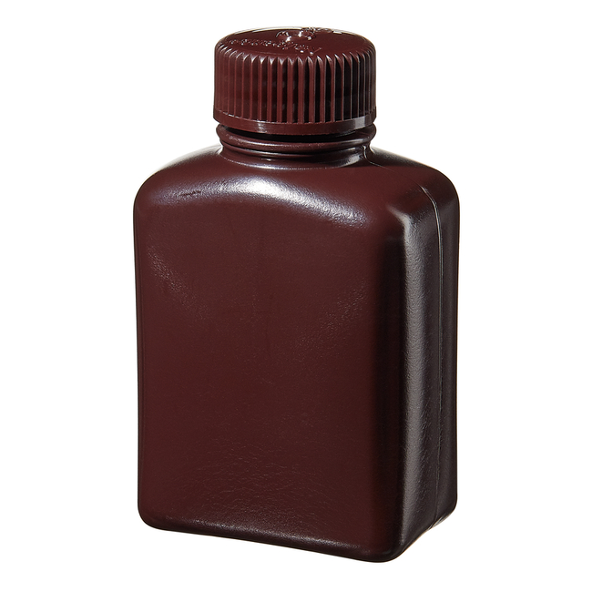 Nalgene&trade; Rectangular Amber HDPE Bottles