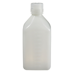 Nalgene&trade; Square Narrow-Mouth HDPE Bottles with Closure