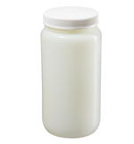 Nalgene&trade; Large Wide-Mouth Fluorinated HDPE Bottle with Closure