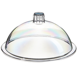 Nalgene&trade; Autoclavable Polypropylene Desiccators: Blue body with clear polycarbonate cover