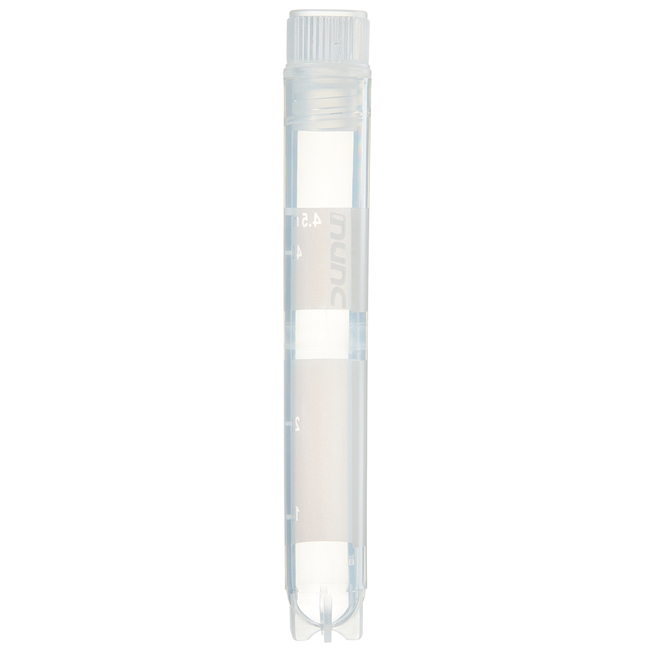 Nunc&trade; Biobanking and Cell Culture Cryogenic Tubes, 4.5mL, 92mm, internal thread