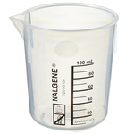 Nalgene&trade; Polypropylene Griffin Low-Form Beakers, 100mL, 100mL