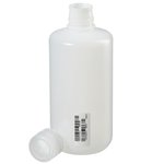 Nalgene&trade; Certified Narrow-Mouth HDPE Bottle with Polypropylene Screw Closure
