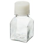 Nalgene&trade; Square PETG Media Bottles with Closure: Sterile, Shrink-Wrapped Trays