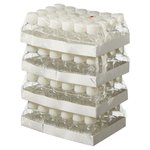 Nalgene&trade; Square PETG Media Bottles with Closure: Sterile, Shrink-Wrapped Trays