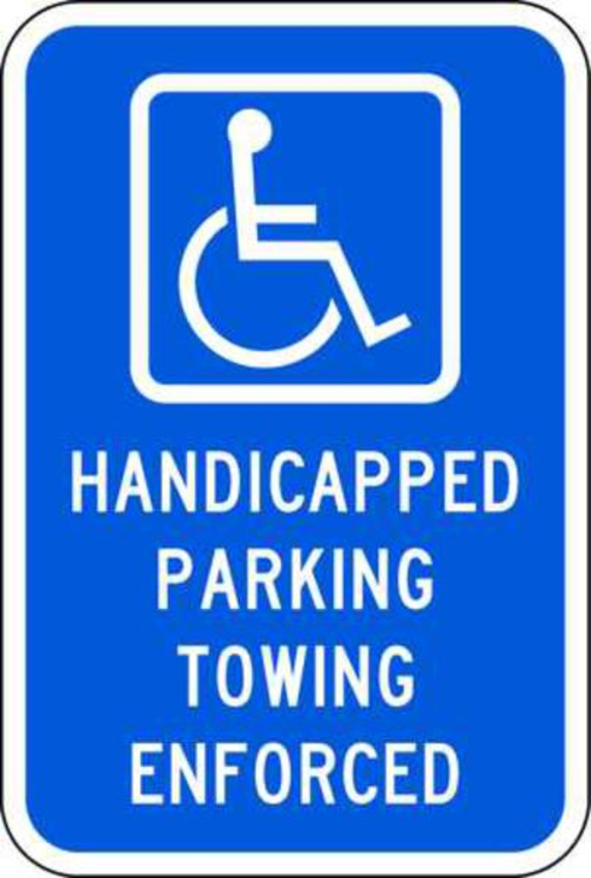Eco Parking Sign Handicapped Parking Towing