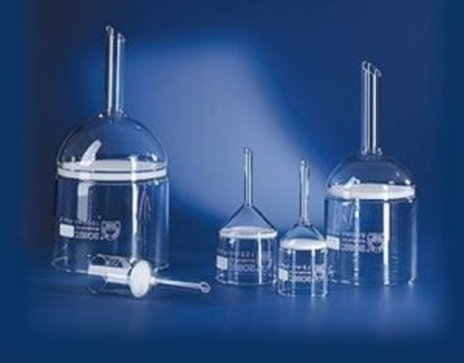 Büchner Filter Funnels with Porosity 3 VitraPOR&trade; Glass Filter Discs