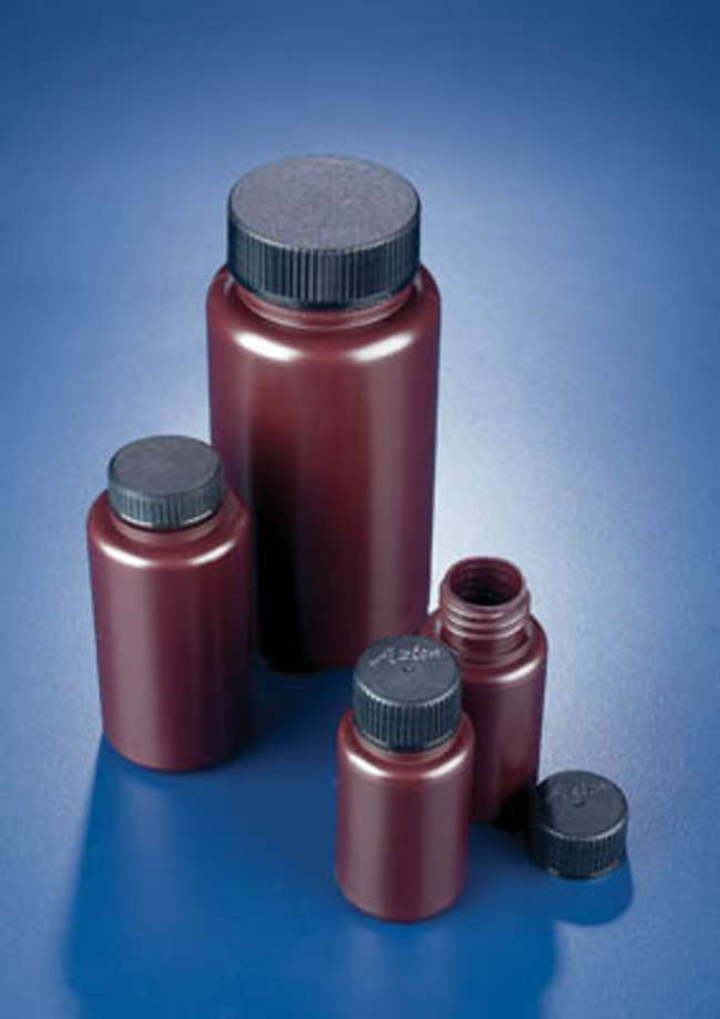Polypropylene Amber Wide Neck Round Bottles