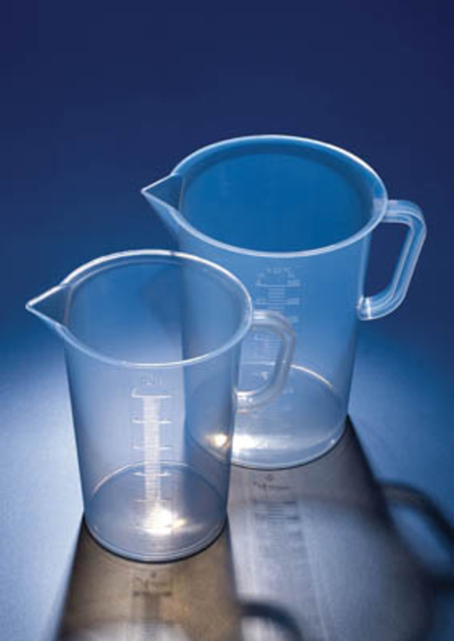 Azlon&trade; Polypropylene Graduated Molded Jugs with Handles