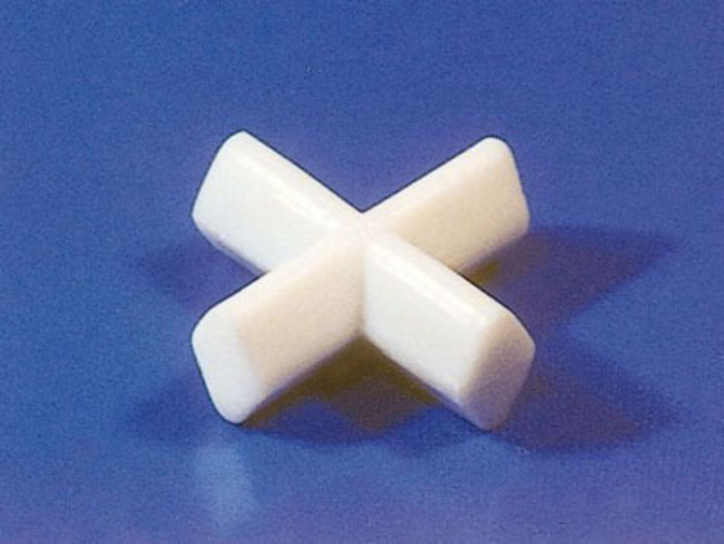 PTFE Magnetic Stir Bar, Cross-shaped