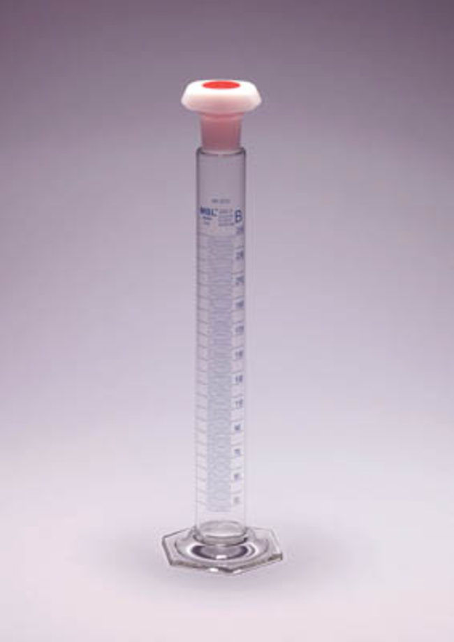 MBL&trade; Glass Graduated Cylinder with Polyethylene Stopper