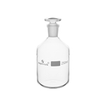 Clear Glass Narrow Mouth Reagent Bottles with Glass Stoppers
