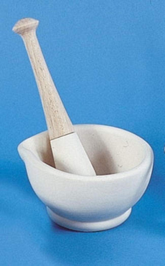 Mortar and Pestle with Wooden Handle Pestle