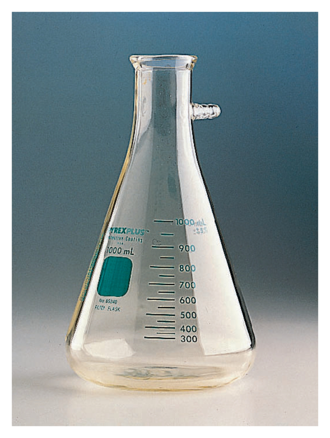PYREXPLUS&trade; Coated Heavy Wall Filtering Flasks with Sidearm Tubulation