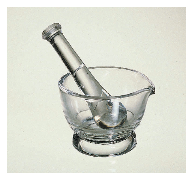 CoorsTek&trade; Clear Glass Mortar and Pestle Sets