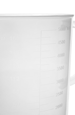 Polypropylene Measuring Jug, Short Form Euro Design