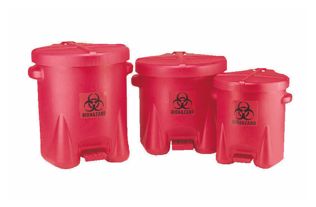 Step-On Biohazard Waste Containers