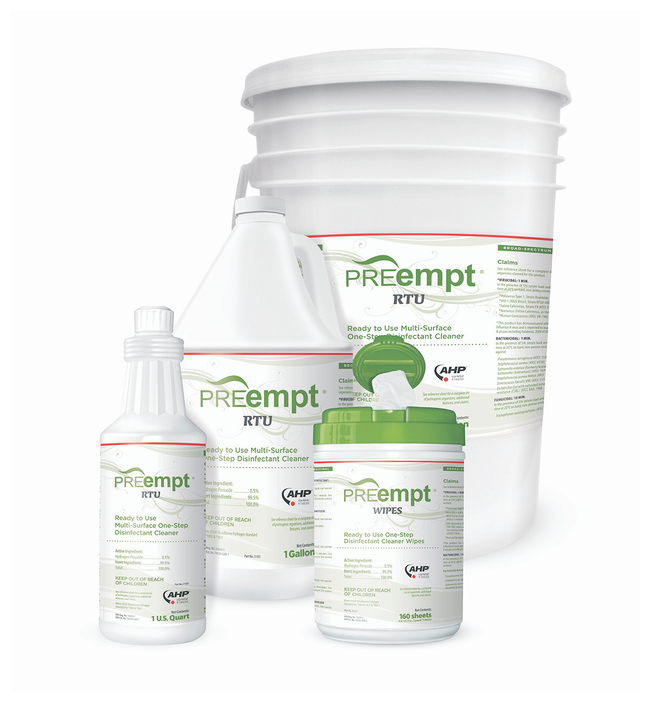 PREempt&trade; RTU Disinfectant Wipes