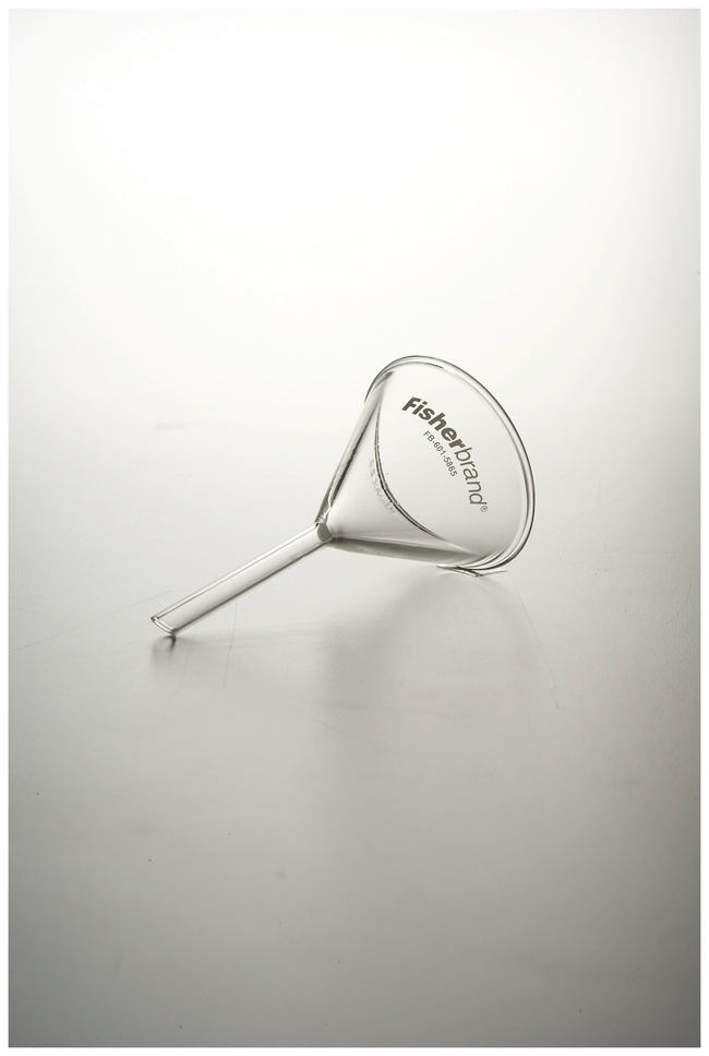 Reusable Glass Short-Stem Funnels