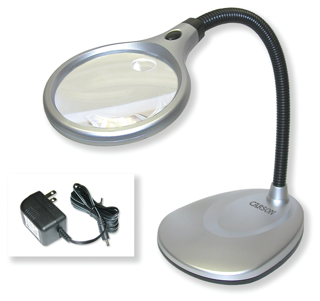 DeskBrite&trade; Magnifier Desk Lamp