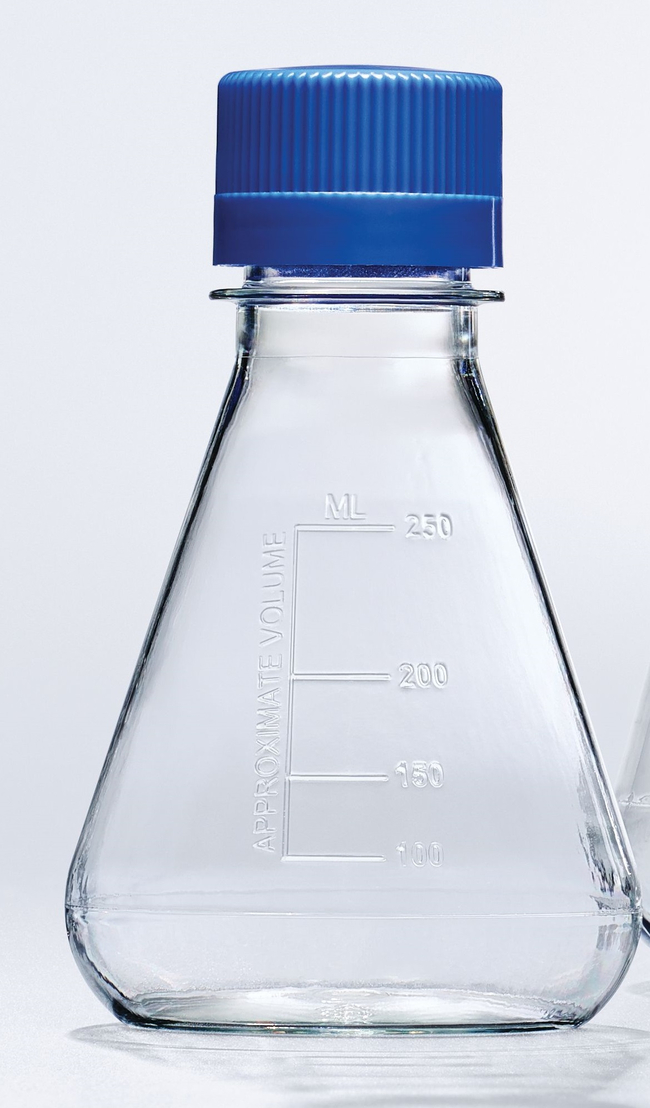 Nalgene&trade; Single-Use PETG Erlenmeyer Flasks with Plain Bottom: Sterile