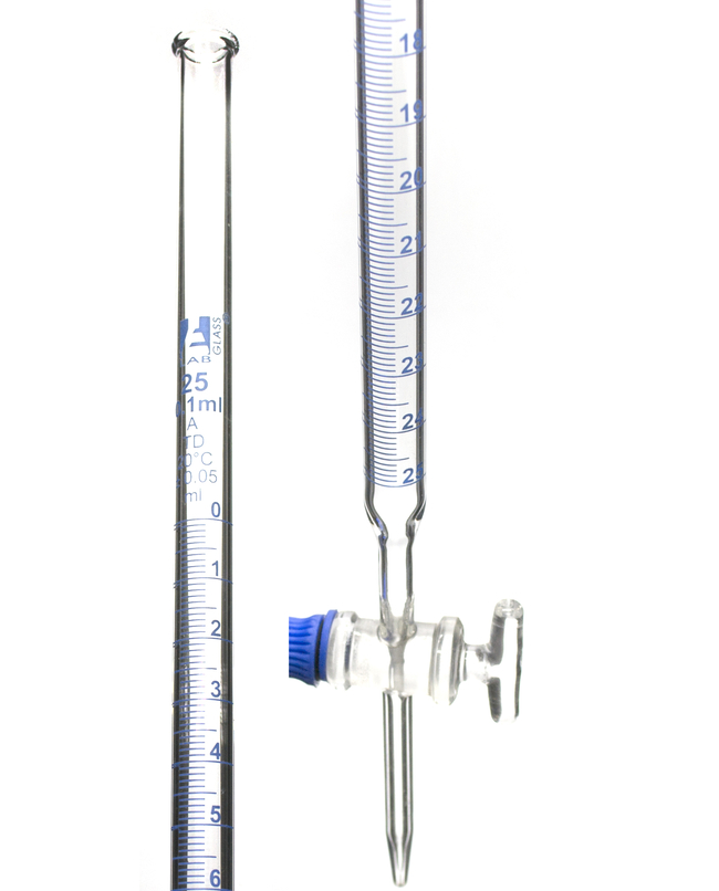 Class A Glass Burettes with Glass Key Stopcock