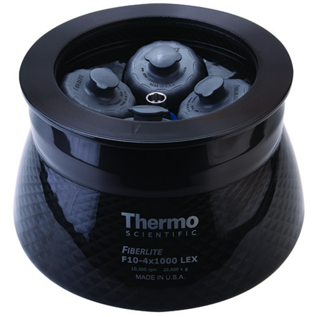 Fiberlite F10-4 x 1000 LEX Fixed Angle Rotor with Auto-Lock for LYNX 4000 and 6000 Superspeed Centrifuges