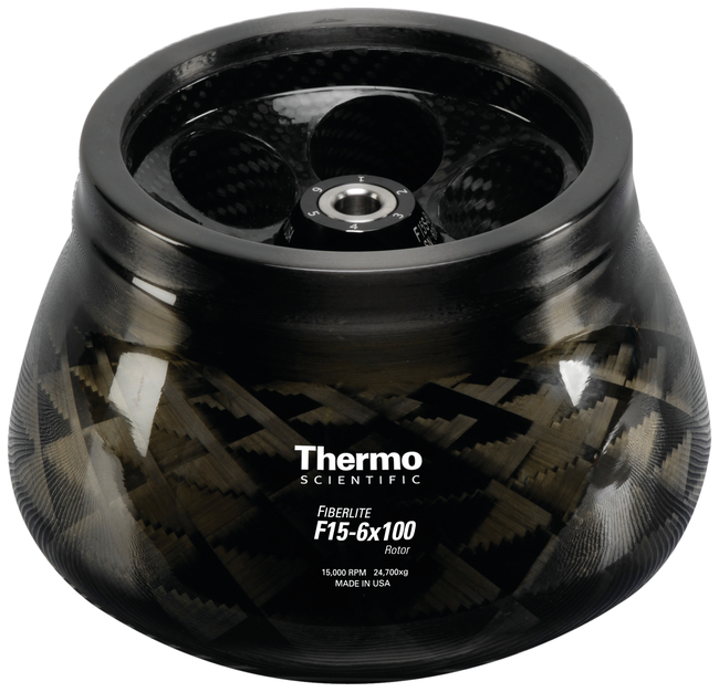 Fiberlite F15-6 x 100y Fixed Angle Rotor for 1.6 L and 4 L General Purpose X Pro and ST Plus Centrifuges