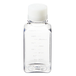 Nalgene&trade; Square PET Media Bottles with Closure: Sterile, Shrink-Wrapped Trays