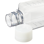 Nalgene&trade; Square PET Media Bottles with Closure: Sterile, Shrink-Wrapped Trays